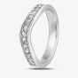 Platinum 0.13ct Diamond Set Wedding Ring (M) WS24(2.5)