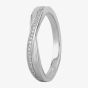 Platinum 0.13ct Diamond Twist Eternity Ring WS104 L