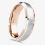 Brown & Newirth Compliment 18ct Rose & White Gold 5mm Ring 6136 5.0 18K 