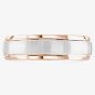 Brown & Newirth Compliment 18ct Rose & White Gold 5mm Ring 6136 5.0 18K 