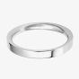 Platinum 2.5mm Flat Court Wedding Ring BFC2.5PlaT