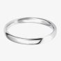 9ct White Gold 2.5mm Light Court Wedding Ring BLC2.5 9W