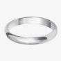 9ct White Gold 3mm D-Shape Wedding Ring BD3.0 9W
