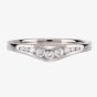  Platinum Diamond Dipped Band Ring WS107 0.22CT