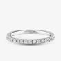 Platinum 1.7mm Vintage Diamond Half Eternity Ring WVGH1/1.7R150 PLAT HSI