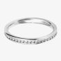 18ct White Gold 2.5mm Full Channel Set Diamond Wedding Ring WG5/2.5R125 18W HSI 