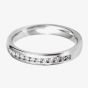 18ct White Gold 2.0mm Channel Set Diamond Court Wedding Ring WGH5/2R125 18W HSI