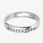 18ct White Gold 2.0mm Channel Set Diamond Court Wedding Ring WGF5/2R125 18W HSI 