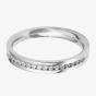 18ct White Gold 3.0mm Channel Set Diamond Flat Court Wedding Ring WGH2/3R125 18W HSI