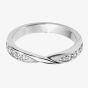 18ct White Gold 2.8mm Diamond Twist Wedding Ring WS22(2.8) 18W