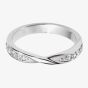 18ct White Gold 3.3mm Diamond Twist Wedding Ring WS22(3.3) 18W