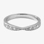 18ct White Gold 3.3mm Diamond Twist Wedding Ring WS28(3.3) 18W
