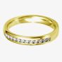18ct Gold 2.5mm Channel Set Diamond Court Wedding Ring WGH5/2.5R125 18Y HSI
