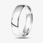 Platinum 6.0mm Court Wedding Ring BC6.0PlaT