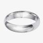 Platinum 5.0mm D-Shape Wedding Ring BD5.0PlaT