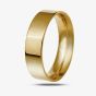 18ct Gold 6.0mm Flat Court Wedding Ring BFC6.0 18Y