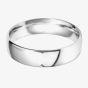9ct White Gold 6.0mm Court Wedding Ring BC6.0 9W