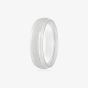 Platinum 6mm Frosted Court Ring 6LMC-PT(DC143) M