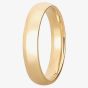9ct Yellow Gold 4mm Court Wedding Ring BC4.0 9Y