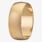 9ct Yellow Gold Lightweight 7mm D-shape Wedding Ring TADU07V