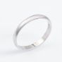 18ct White Gold 2.5mm D Cut Plain Band Ring 2.5LLD-18W O