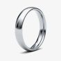 18ct White Gold 4mm Polished Court Ring 4LMC-18W
