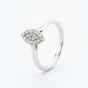 Platinum 0.25ct Marquise Diamond Cluster Ring CMP01-025-PT