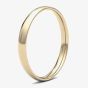 18ct Yellow Gold 2.5mm Light Court Wedding Ring 2.5LLC-18Y