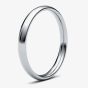 Platinum 2.5mm Medium Court Wedding Ring 2.5LMC-PT