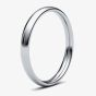 Platinum 2.5mm Soft Court Wedding Ring 2.5LMS-PT