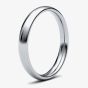 Platinum 3.0mm Medium Court Wedding Ring 3LMC-PT