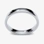 Platinum 3.0mm Soft Court Wedding Ring 3LMS-PT