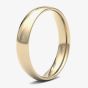 9ct Yellow Gold 4.0mm Light Court Wedding Ring 4GLC-9Y