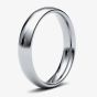 9ct White Gold 4.0mm Medium Court Wedding Ring 4GMC-9W