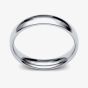 9ct White Gold 4.0mm Medium Court Wedding Ring 4GMC-9W
