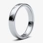 Platinum 4.0mm Soft Court Wedding Ring 4GMS-PT