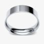 Platinum 5.0mm Flat Court Wedding Ring 5GLE-PT