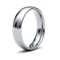 Platinum 5.0mm Medium Court Wedding Ring 5GMC-PT