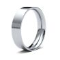 Platinum 5.0mm Flat Court Wedding Ring 5GME-PT
