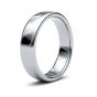 9ct White Gold 5.0mm Soft Court Wedding Ring 5GMS-9W