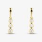 Gold Plated 0.25ct Lab Grown Diamond Triple Drop Earrings LGE46753-25
