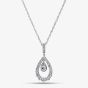 Sterling Silver 1.00ct Lab Grown Diamond Teardrop Pendant LGP46727-100SF