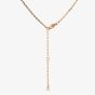 18ct Rose Gold Certified 3.34ct Pink Pear Cut Lab Grown Diamond Necklace HLP130-PDPSm