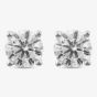 18ct White Gold Lab Grown 1.00ct Brilliant Cut Diamond Stud Earrings 118NT-W002