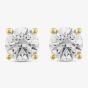 18ct Yellow Gold Certified Lab Grown 1.42ct Brilliant Cut Diamond Stud Earrings 118NW-L001