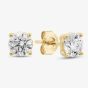 18ct Yellow Gold Certified Lab Grown 1.45ct Brilliant Cut Diamond Stud Earrings 118NW-L002