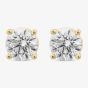 18ct Yellow Gold Certified Lab Grown 1.45ct Brilliant Cut Diamond Stud Earrings 118NW-L002