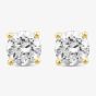 18ct Yellow Gold Lab Grown 0.75ct Brilliant Cut Diamond Stud Earrings 118NP-L002