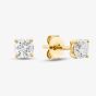 18t Yellow Gold Lab Grown 0.77ct Brilliant Cut Diamond Stud Earrings 118NP-L001
