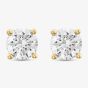 18t Yellow Gold Lab Grown 0.77ct Brilliant Cut Diamond Stud Earrings 118NP-L001